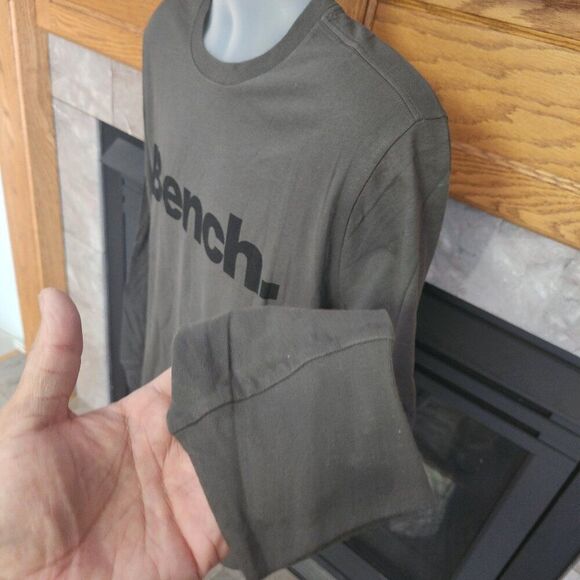 Bench Men's Logo Tee Gray 100% Cotton NWT - Picture 2 of 7